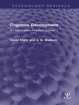 cover image of Cognitive Development